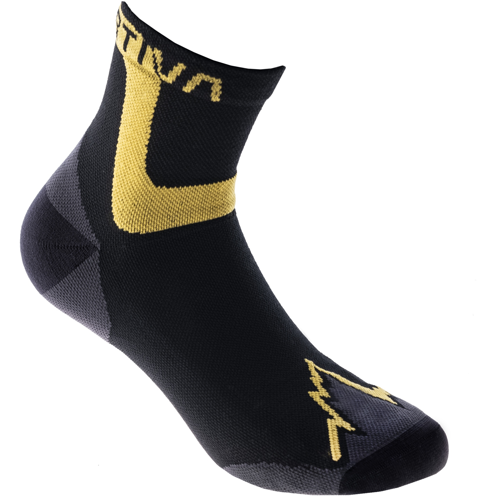 Picture of La Sportiva Ultra Running Socks - Black/Yellow 69C999100