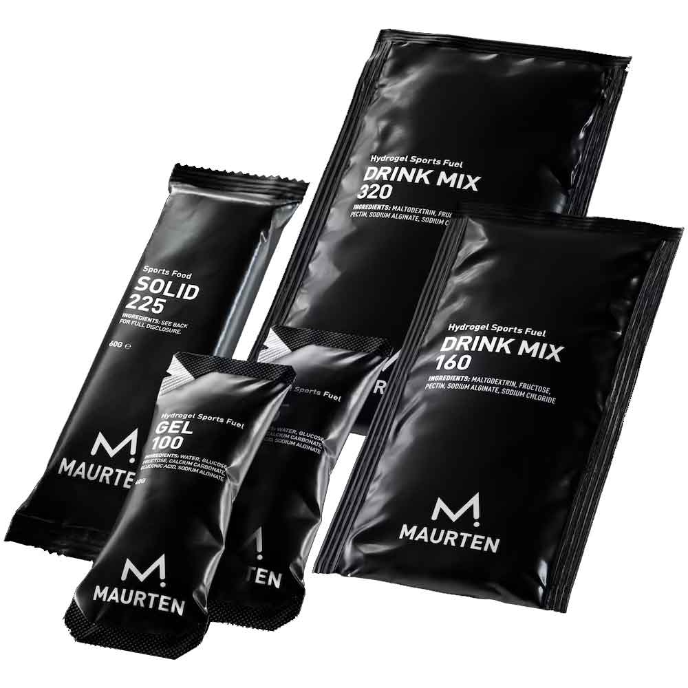 Produktbild von MAURTEN Starter Kit - Testpaket (2x Drink Mix, 2x Gel, 1x Energieriegel)