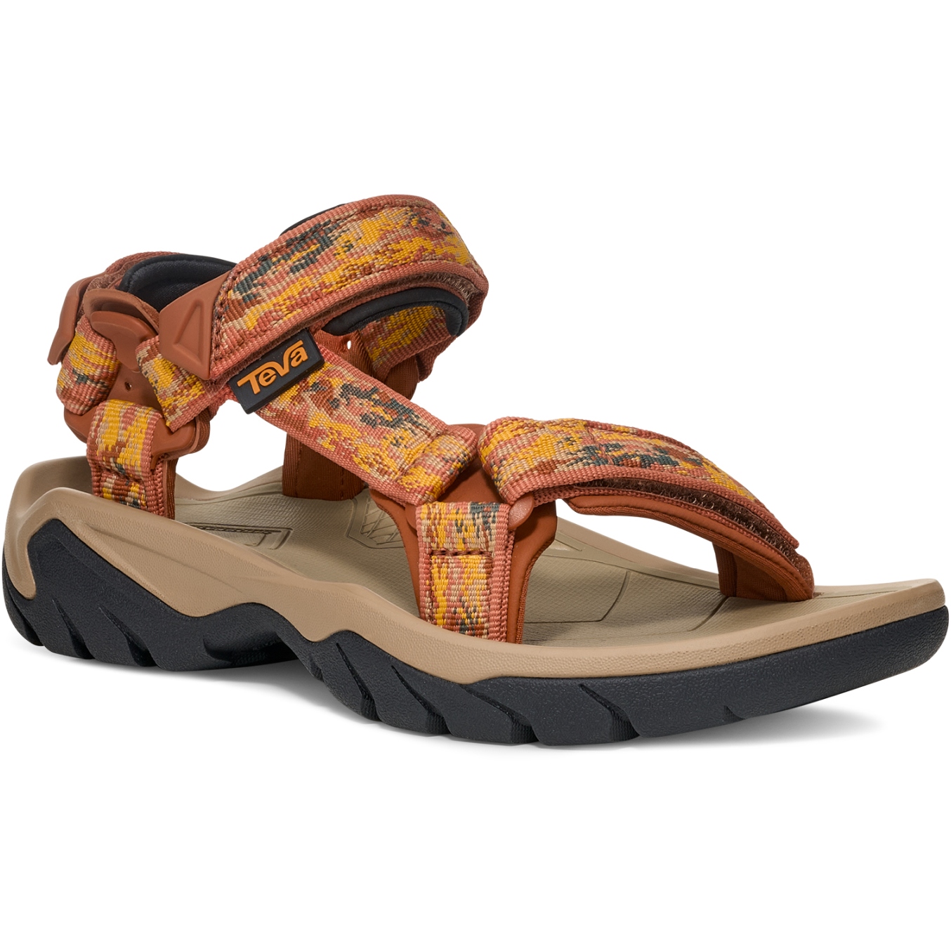 Teva Terra FI 5 Universal Sandals Mens US 12 Brown Leather Outdoor Shoes Teva Terra Fi 5 Universal Mens Turkish Coffee Walking  main image 2