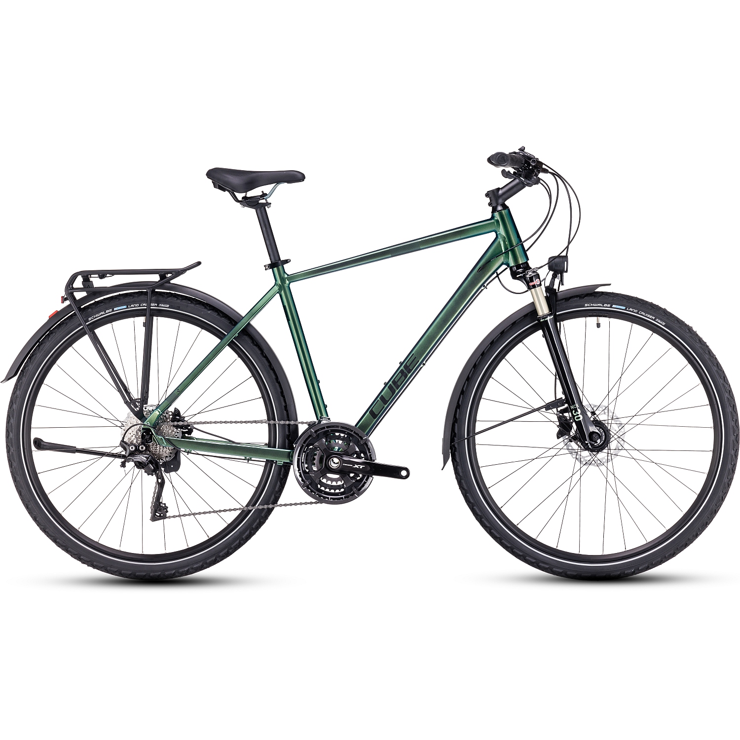Foto de CUBE Bicicleta Híbrida - NATURE EXC Allroad - 2023 - verde / black A00