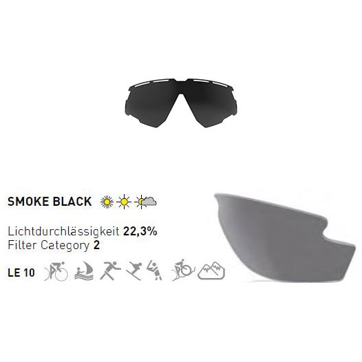 Imagen de Rudy Project Lentes Intercambiables - Defender RP Optics - Smoke Black