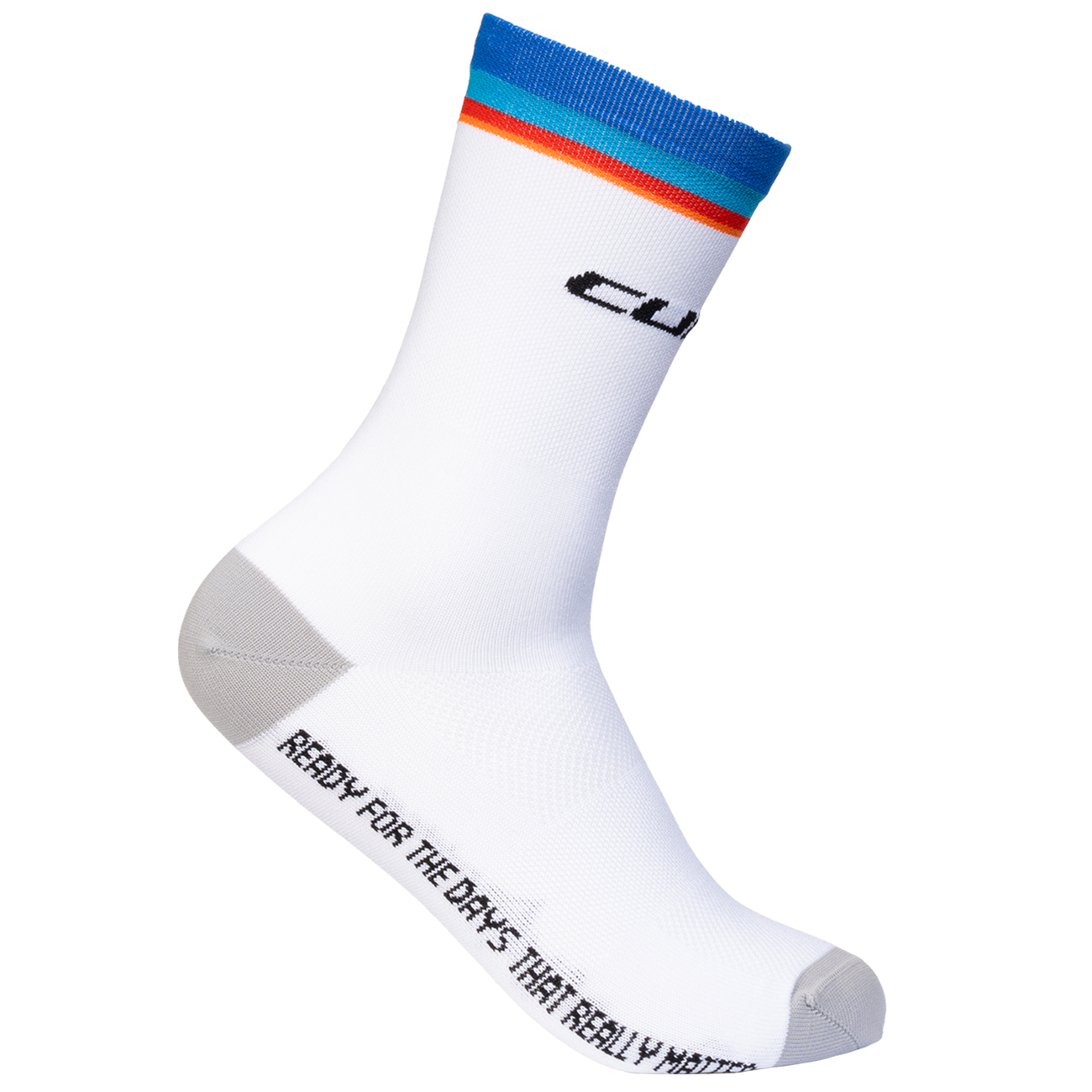Picture of CUBE Road/XC Teamline High Cut Socks - white