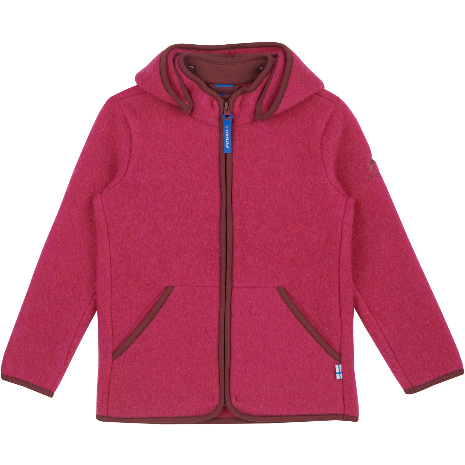 Finkid LUONTO WOOL wool fleece jacket - zip in inner jacket raspberry,  64,55 €