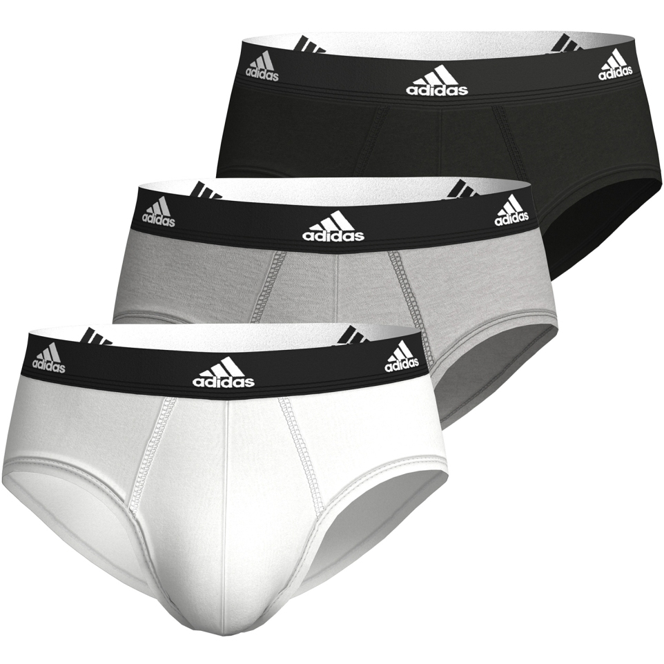 adidas Sports Underwear Active Flex Cotton Brief Men - 3 Pack - 917-suns  print