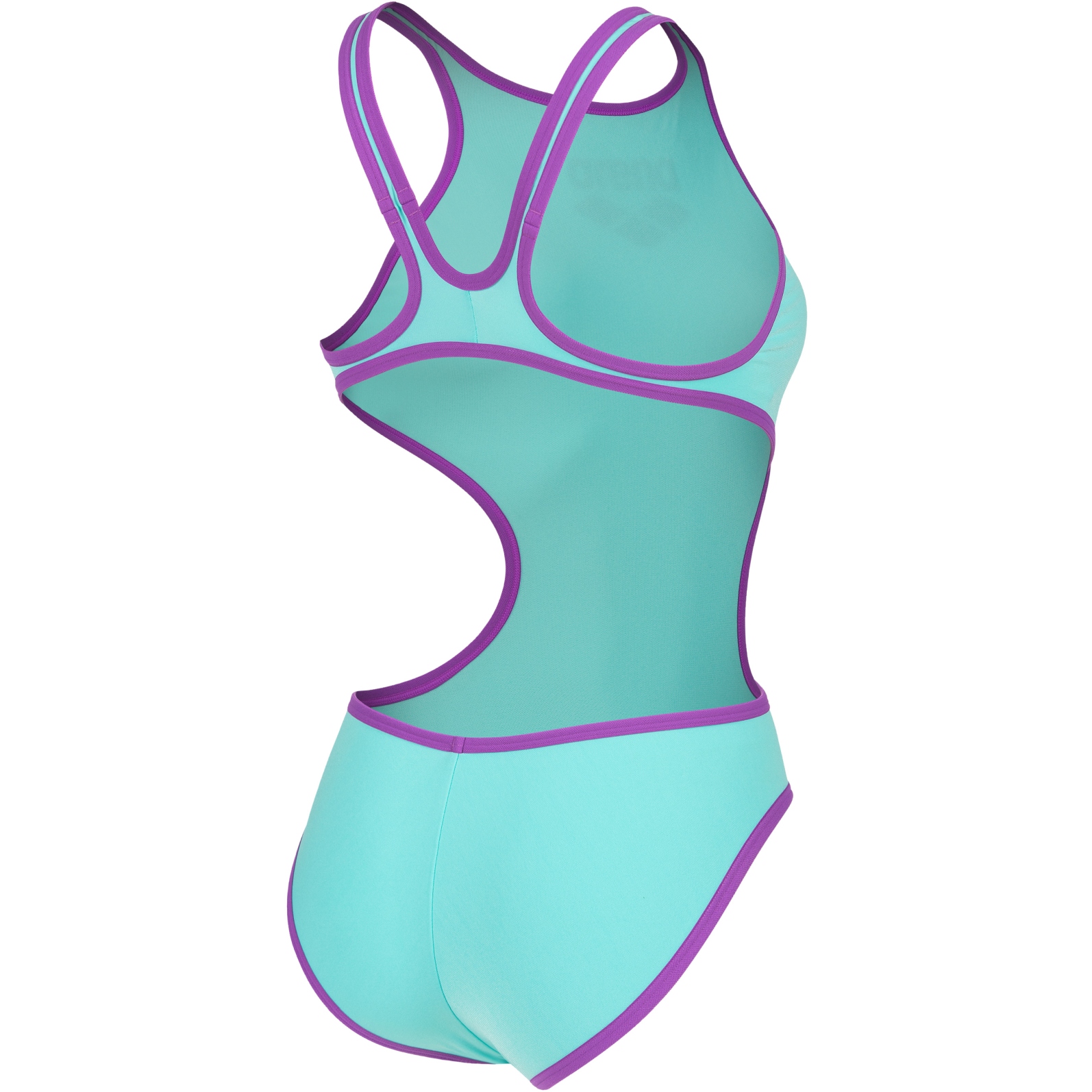 arena One Biglogo Swimsuit Women - Water/Purple | BIKE24