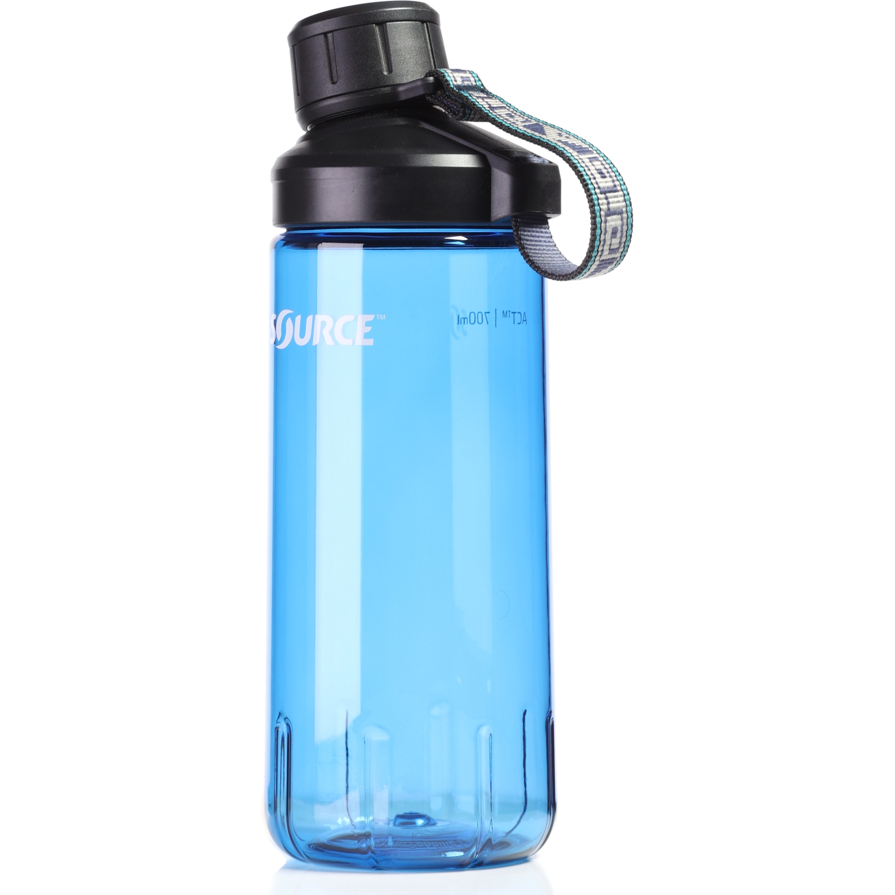 Produktbild von Source Act Tritan Clickseal Trinkflasche - 0.7L - bayou blue / strap greek