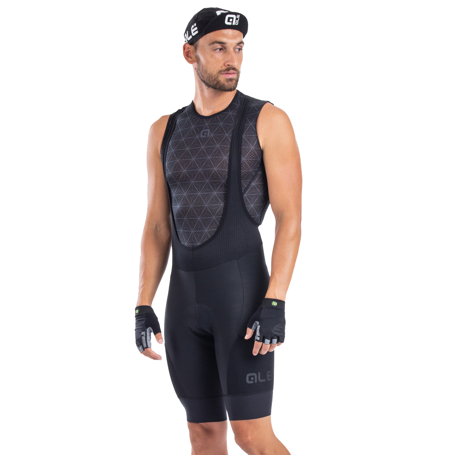 Alé OFF ROAD - GRAVEL Stones Cargo Bibshorts Men - black