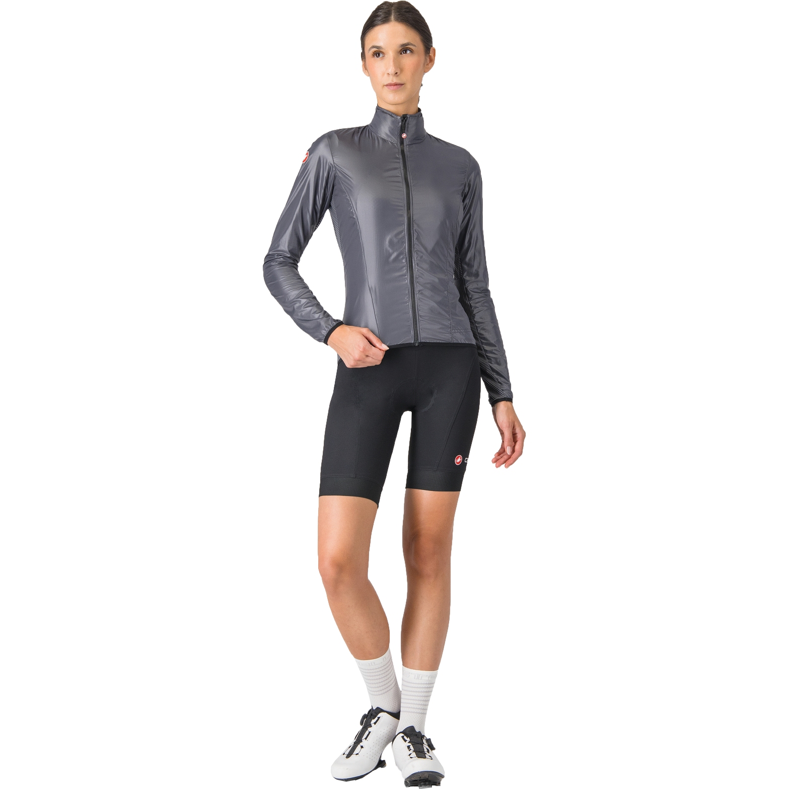 Castelli Aria Shell Jacket Women - dark grey 030 | BIKE24