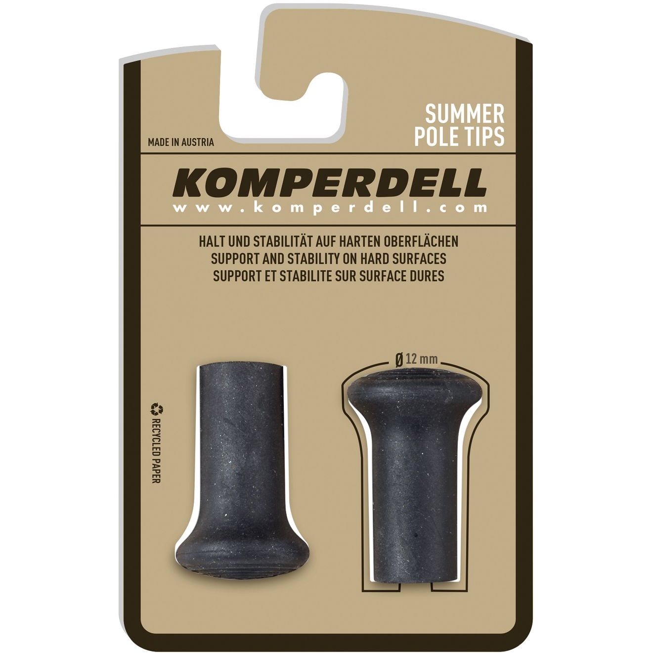 Productfoto van Komperdell Rubberen Tip (Paar) - 12mm