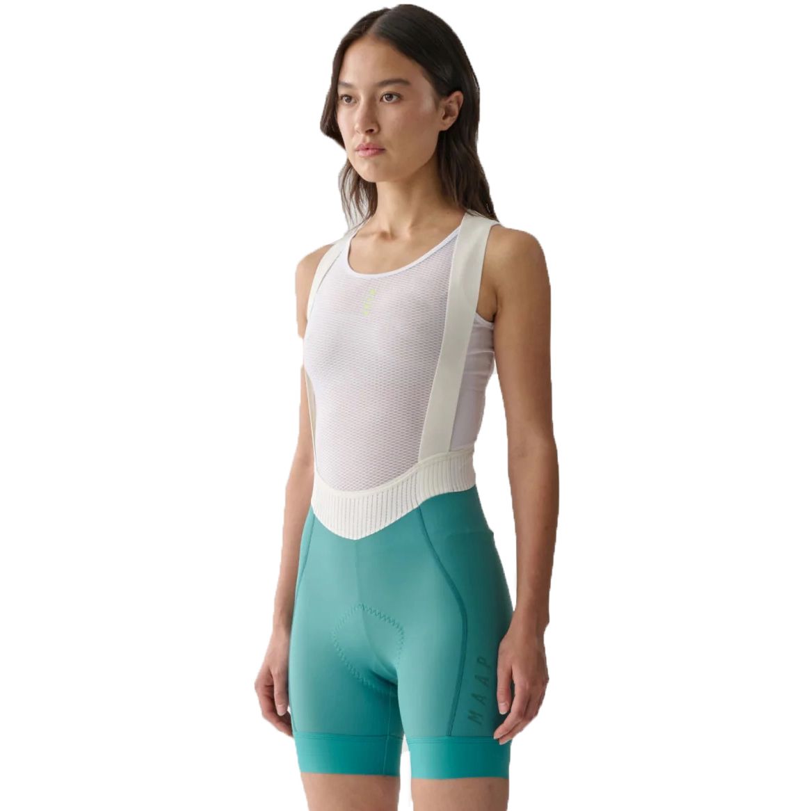 Picture of MAAP Short Team Bib Evo Bib Shorts Women - lagoon