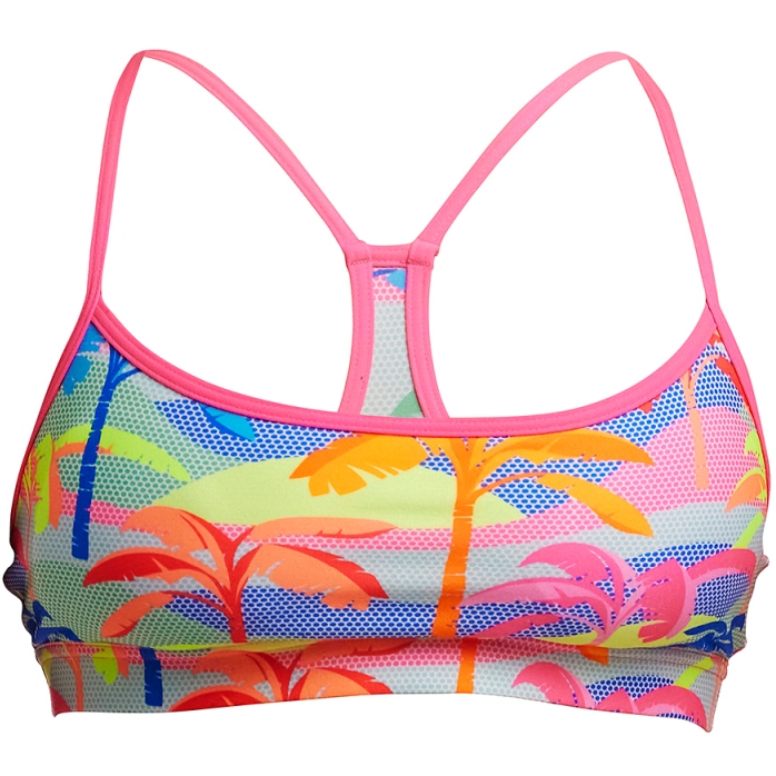 Produktbild von Funkita Swim Crop Eco Bikini Top Damen - Poka Palm