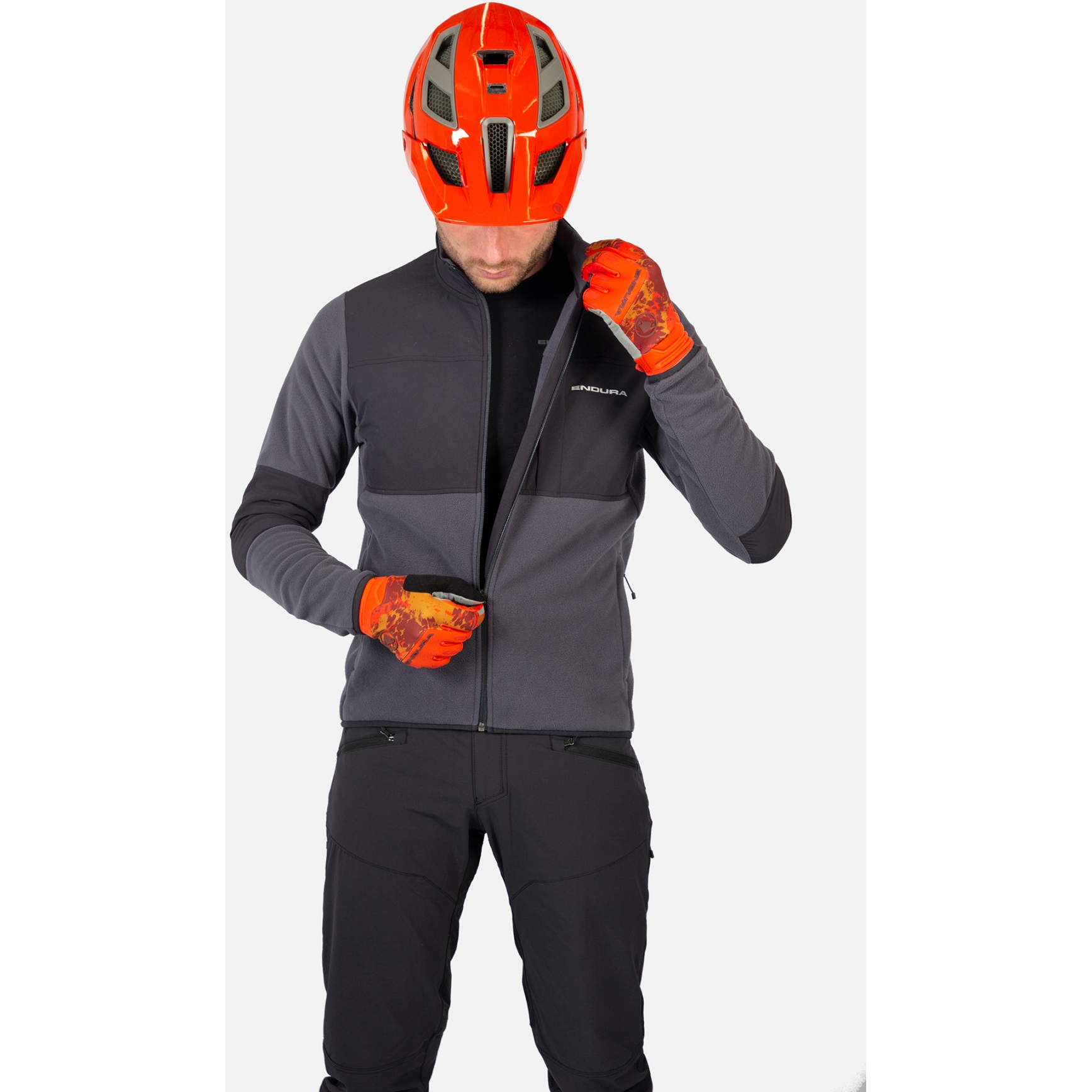 Endura Men's Hummvee Full Zip Cycling Fleece Endura Hummvee Full Zip Fleece Jacket Men - ensign blue | BIKE24