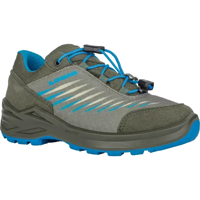 LOWA Zirrox II GTX Lo Junior Shoes Kids - olive/skyblue (Size 28 