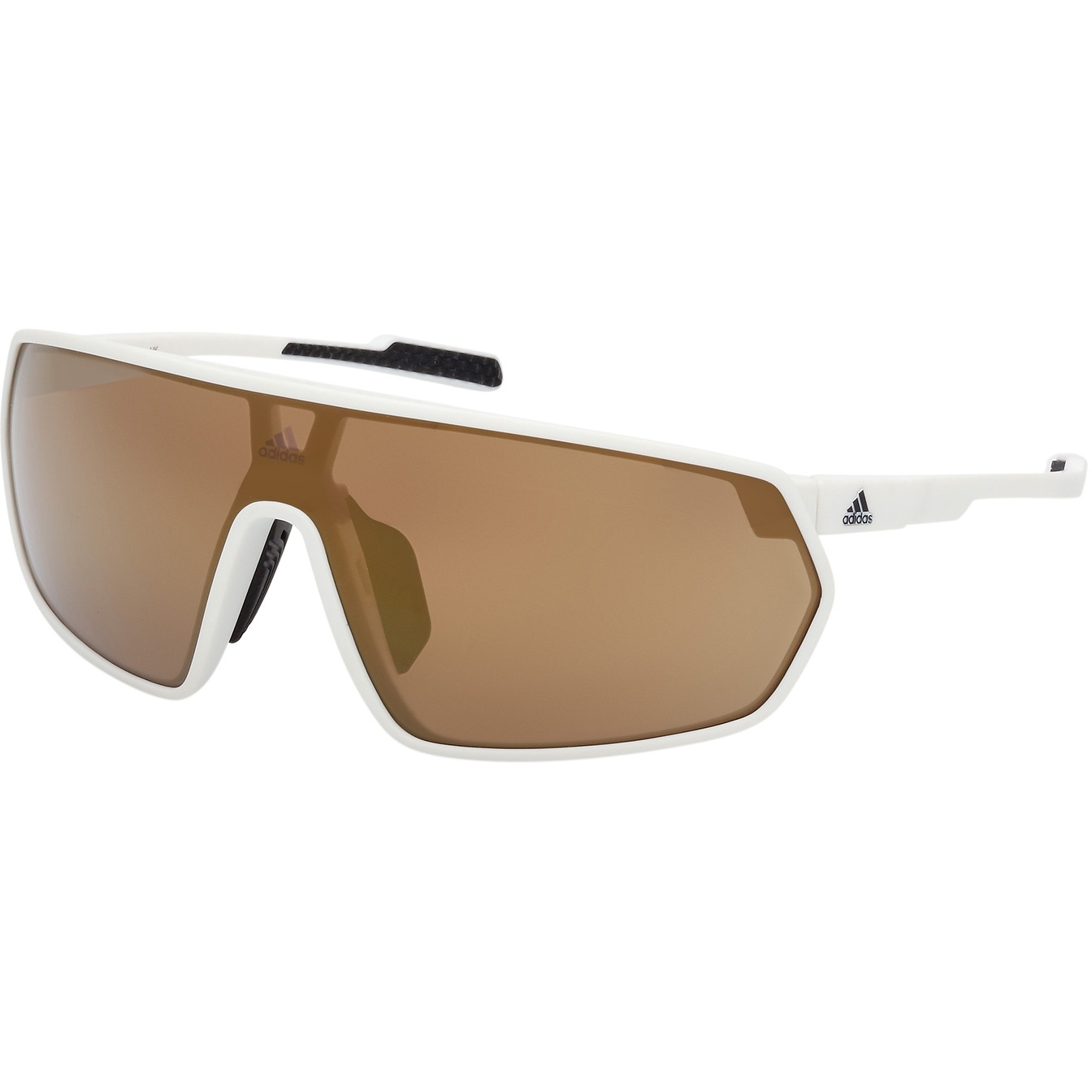 Produktbild von adidas Prfm Shield Wide SP0094 Sonnenbrille - White Other / Contrast Mirror Brown