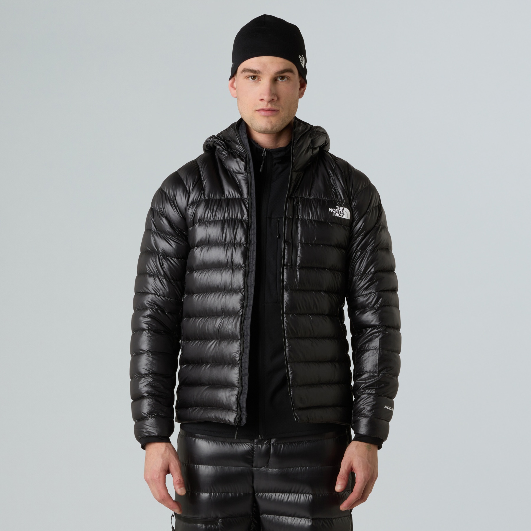 Blue The North Face Summit Down Hoodie Men