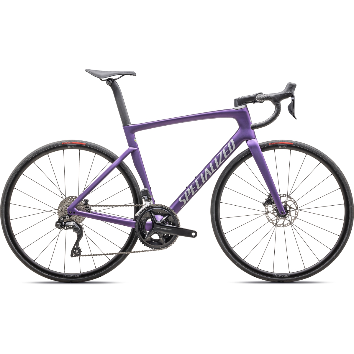 Produktbild von Specialized TARMAC SL7 COMP - Carbon Rennrad - 2025 - satin purple tint over silver dust / silver dust