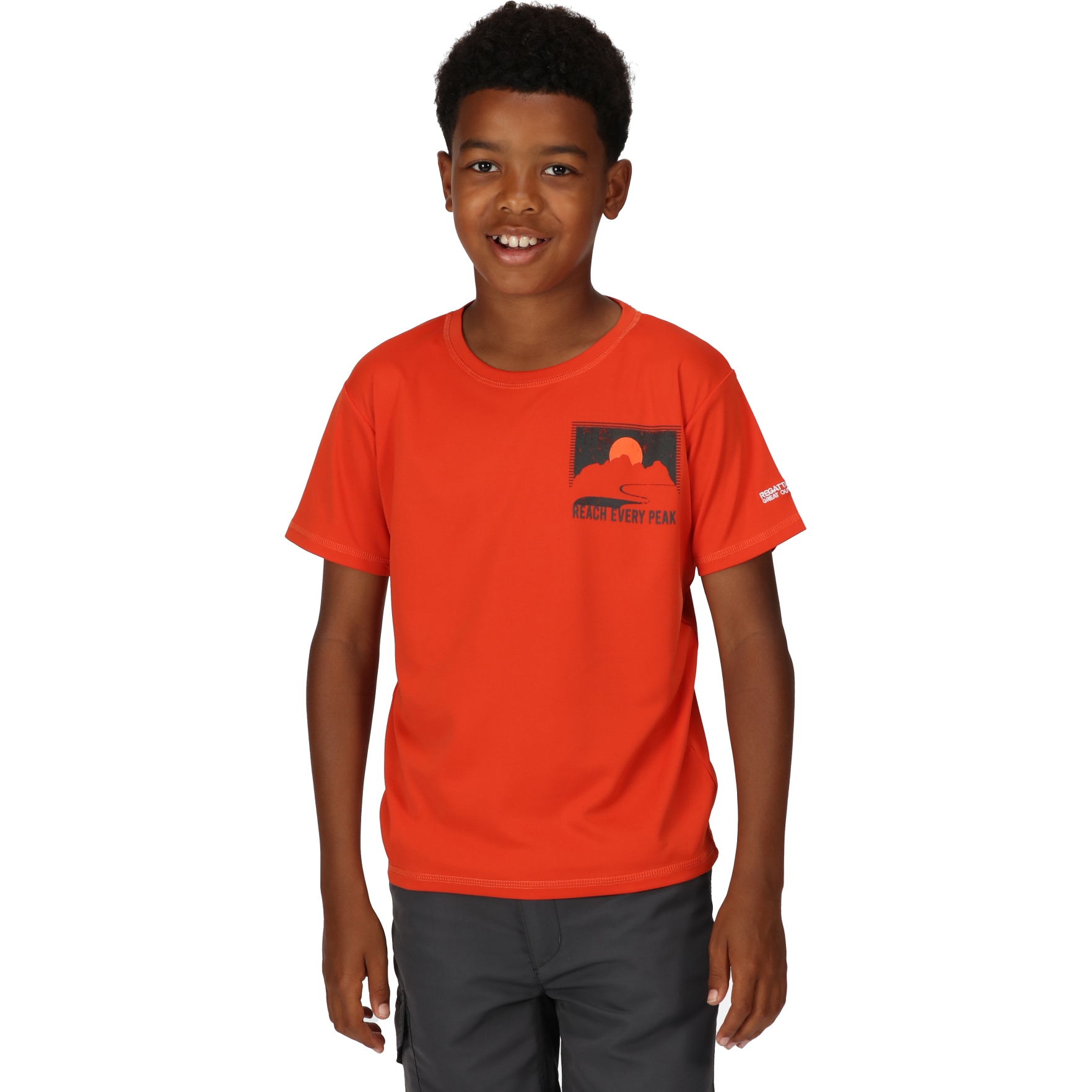 Productfoto van Regatta Alvarado VII T-Shirt Kinderen - Rusty Orange 33L