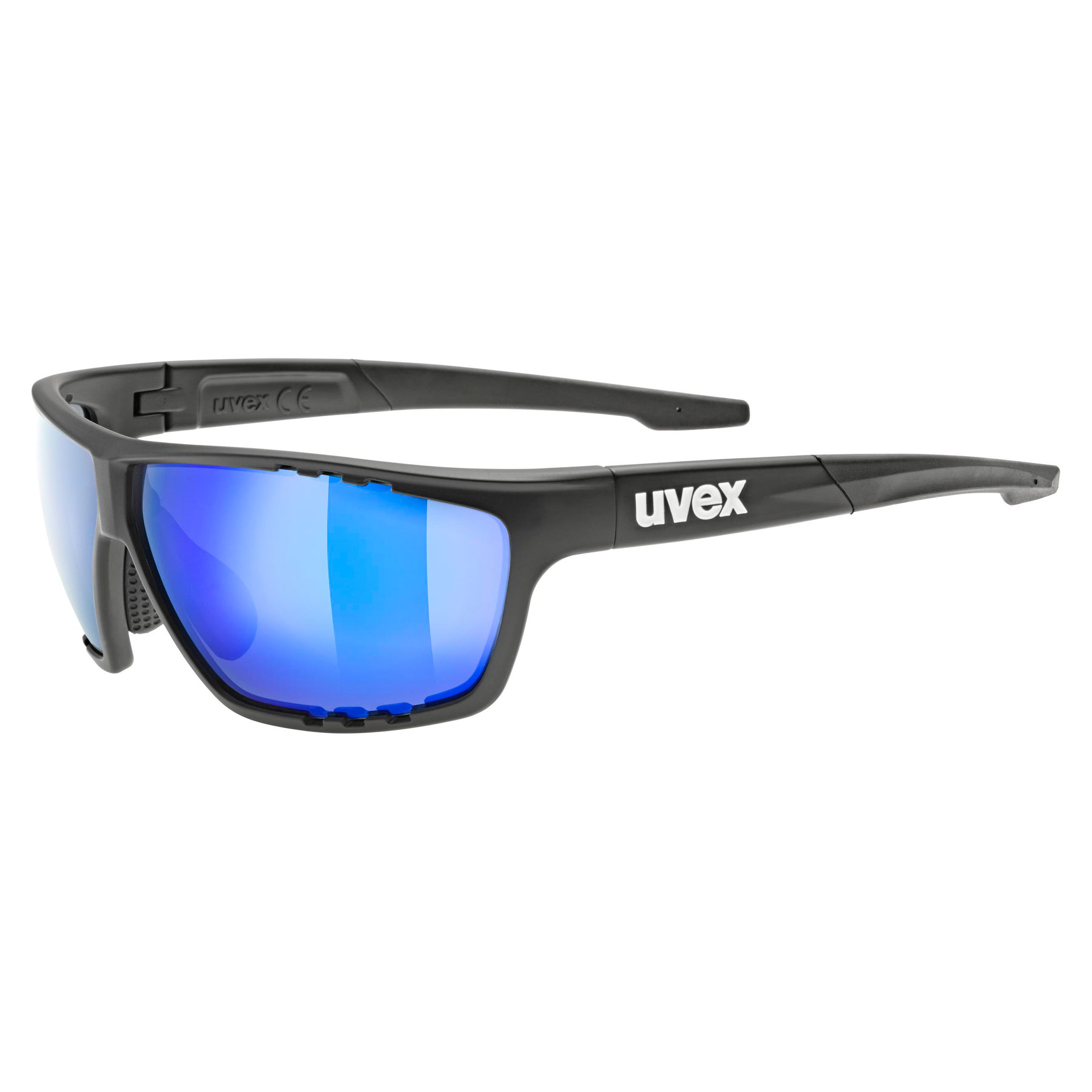 Picture of Uvex sportstyle 706 Glasses - black matt/mirror blue