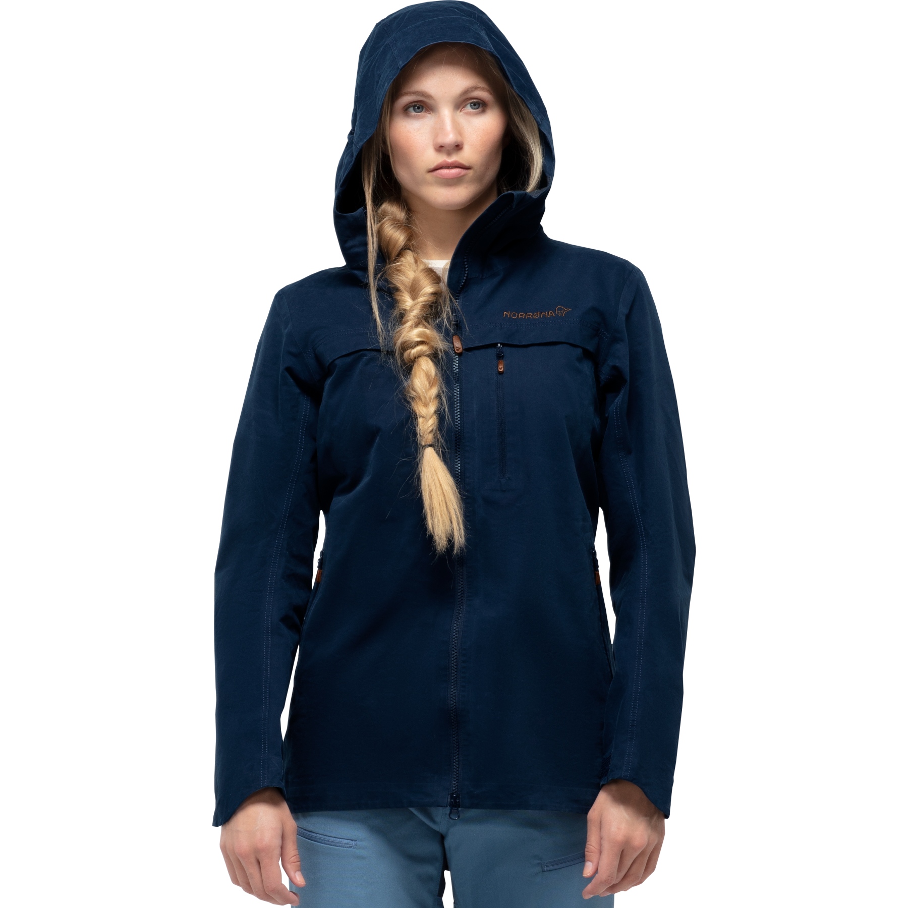 Picture of Norrona svalbard cotton Jacket Women - Indigo Night