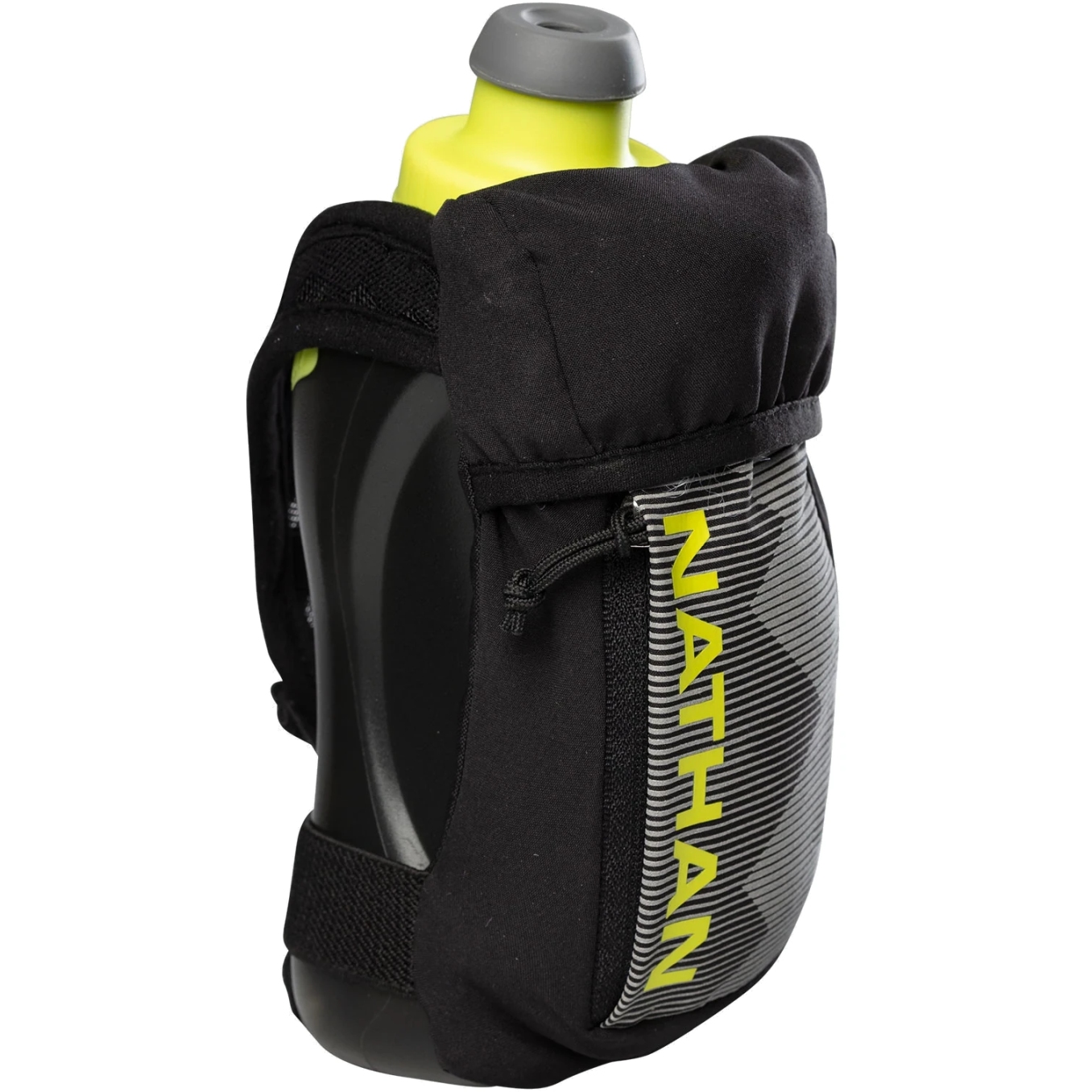 Image of Nathan Sports Quick Squeeze 12 oz / 340 ml Handheld Bottle - black / finish lime