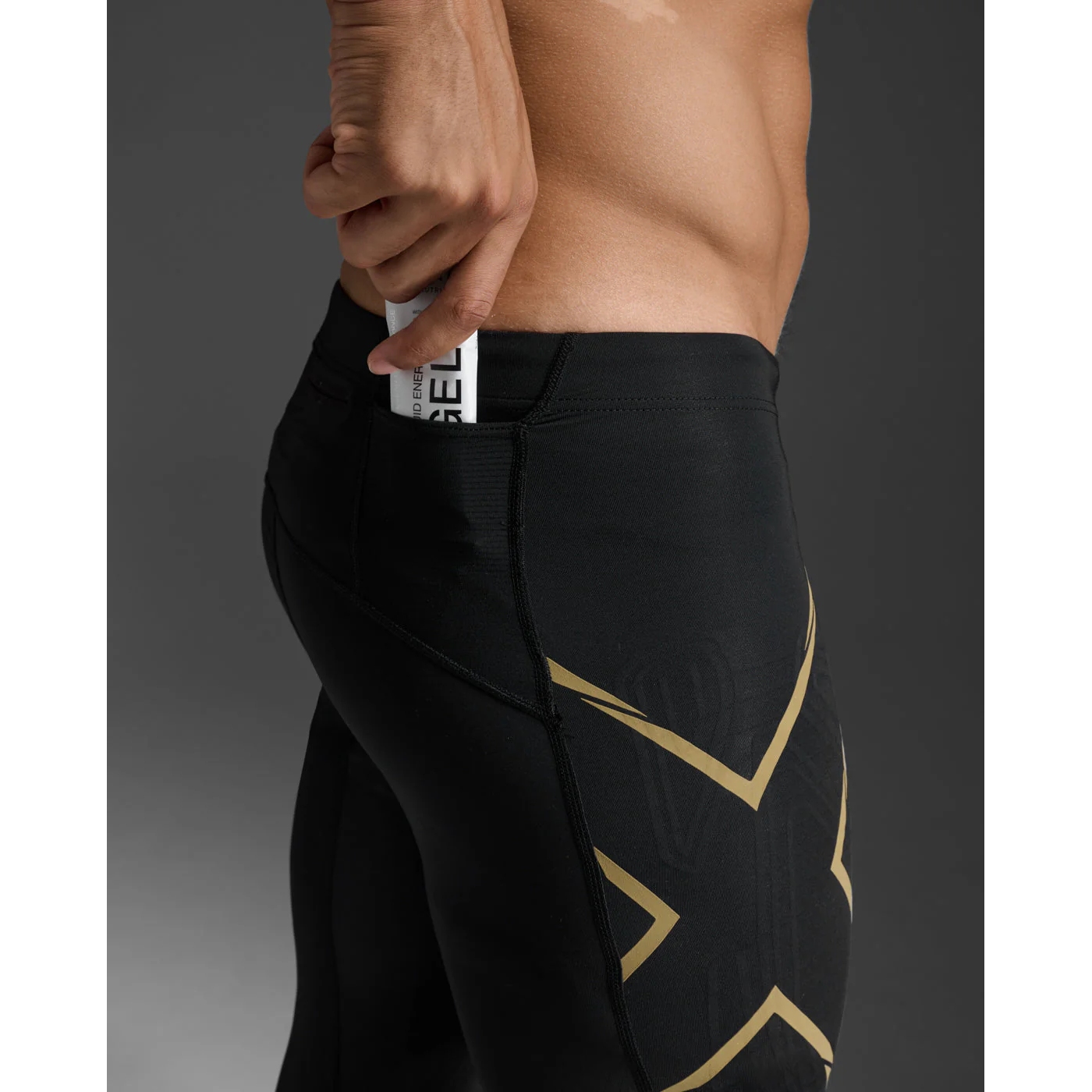 2XU Elite MCS Run Compression Tights Men - Tall - black/gold