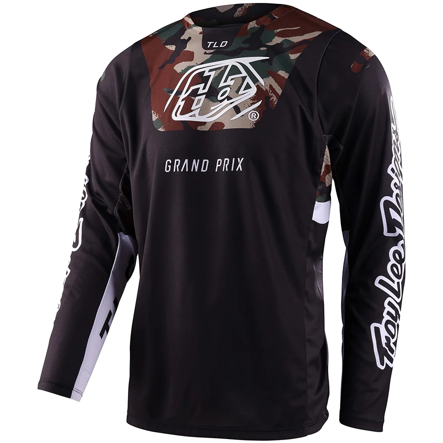 Image of Troy Lee Designs GP Pro Jersey Men - Blends Camo Black/Green