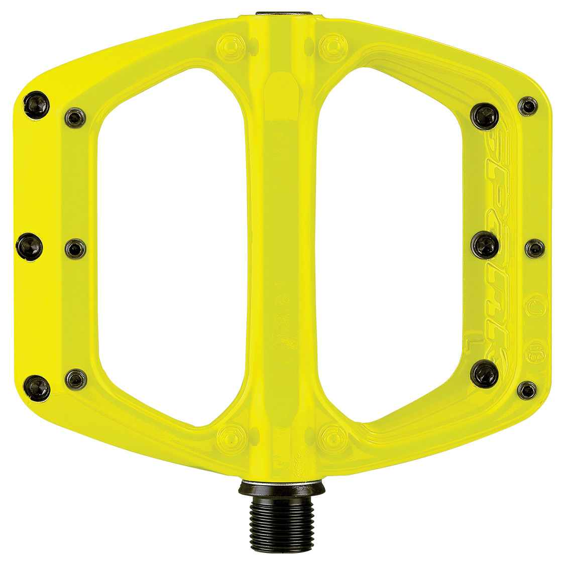 Image of Spank Spoon DC Flat Pedal - yellow