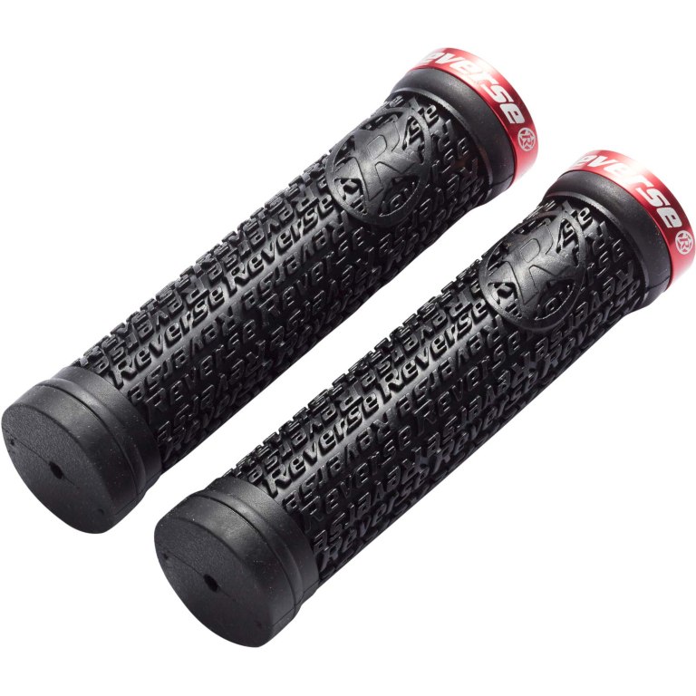 Picture of Reverse Components Grips Stamp Single Lock On - 30mm - black / red
