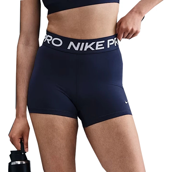 Produktbild von Nike Pro 3&quot; Trainingsshorts Damen - midnight navy/white CZ9857-410