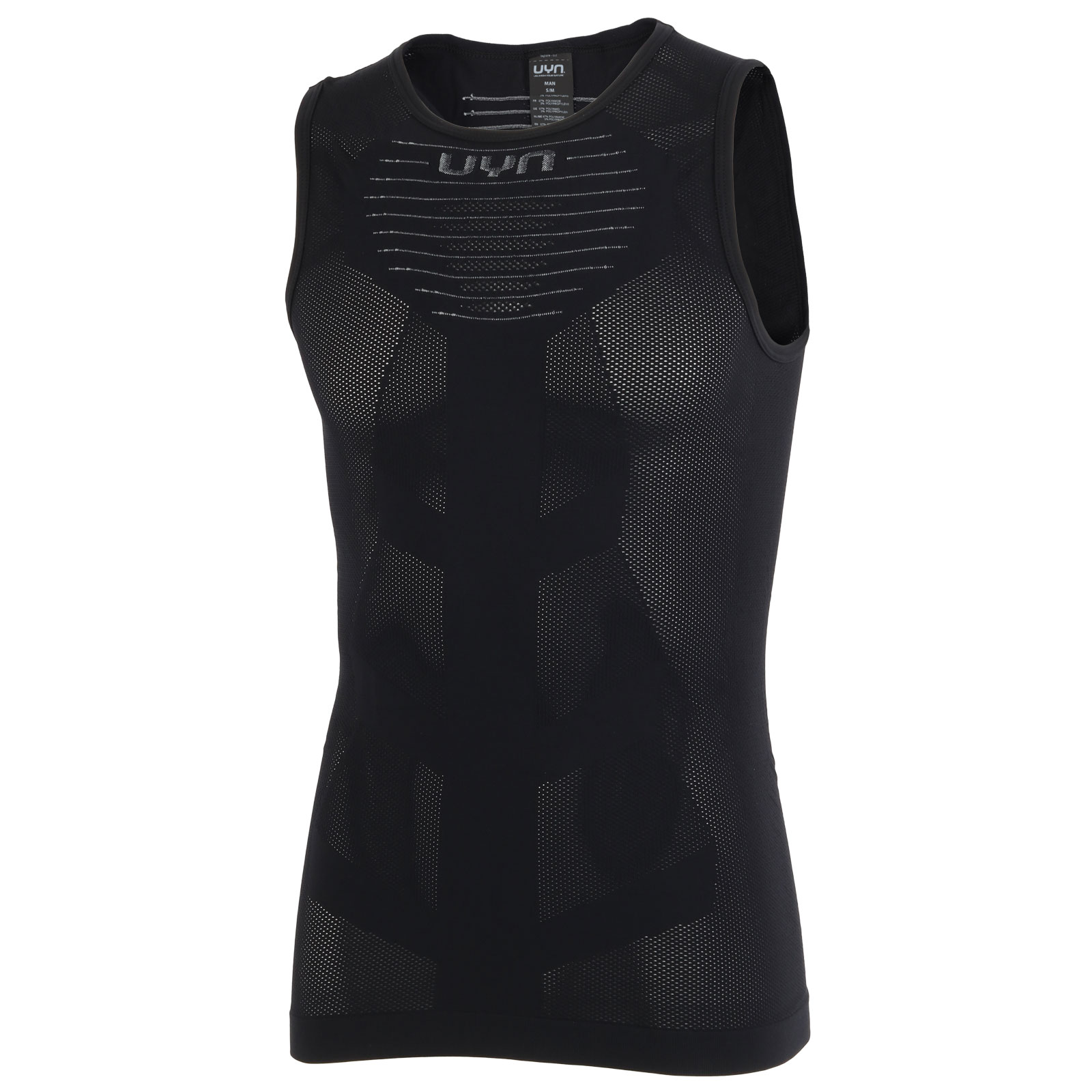 Produktbild von UYN Cyclist Ärmelloses Unterhemd Herren - Black Onix/Pearl Grey