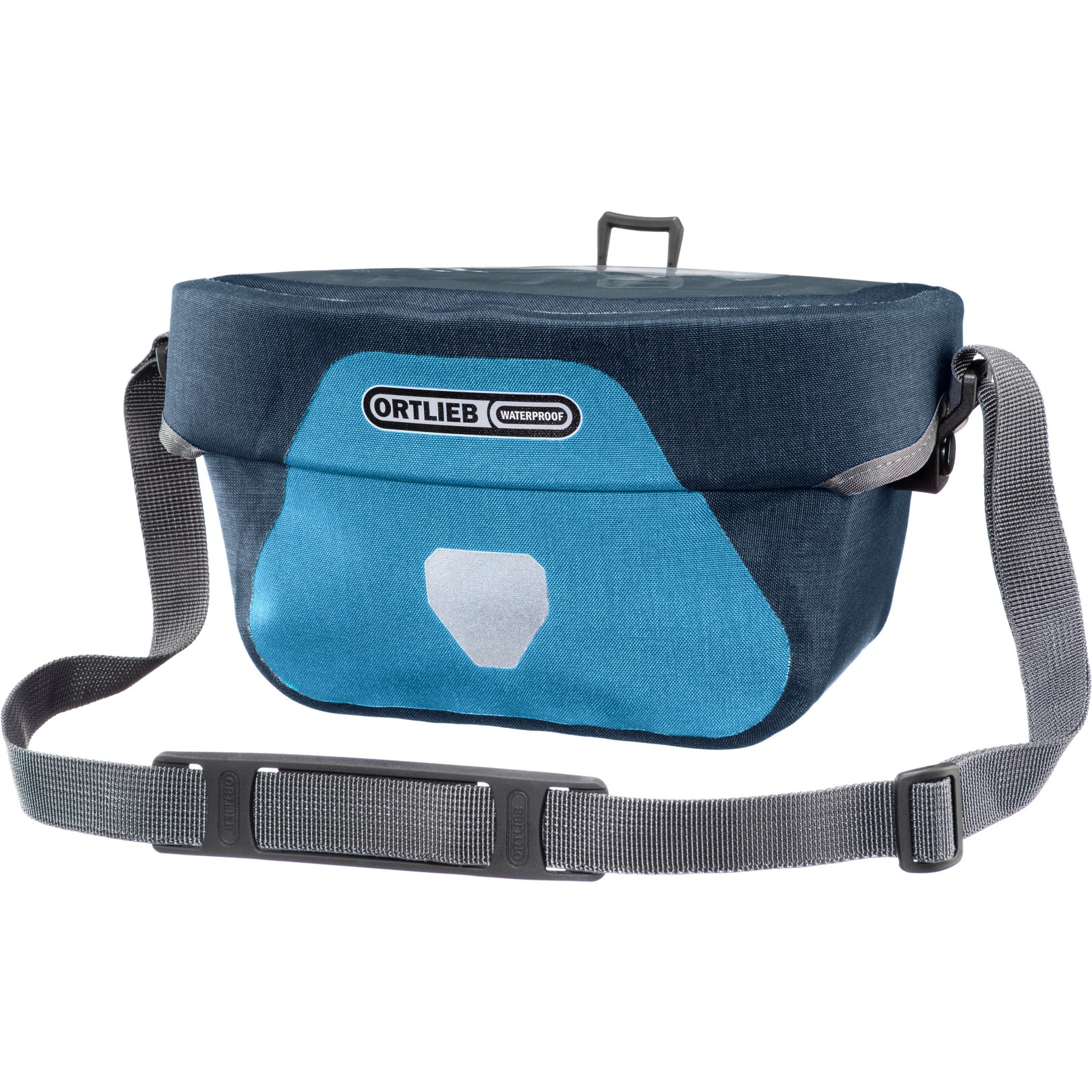 Image of ORTLIEB Ultimate Six Plus - 5L Handlebar Bag - dusk blue - denim