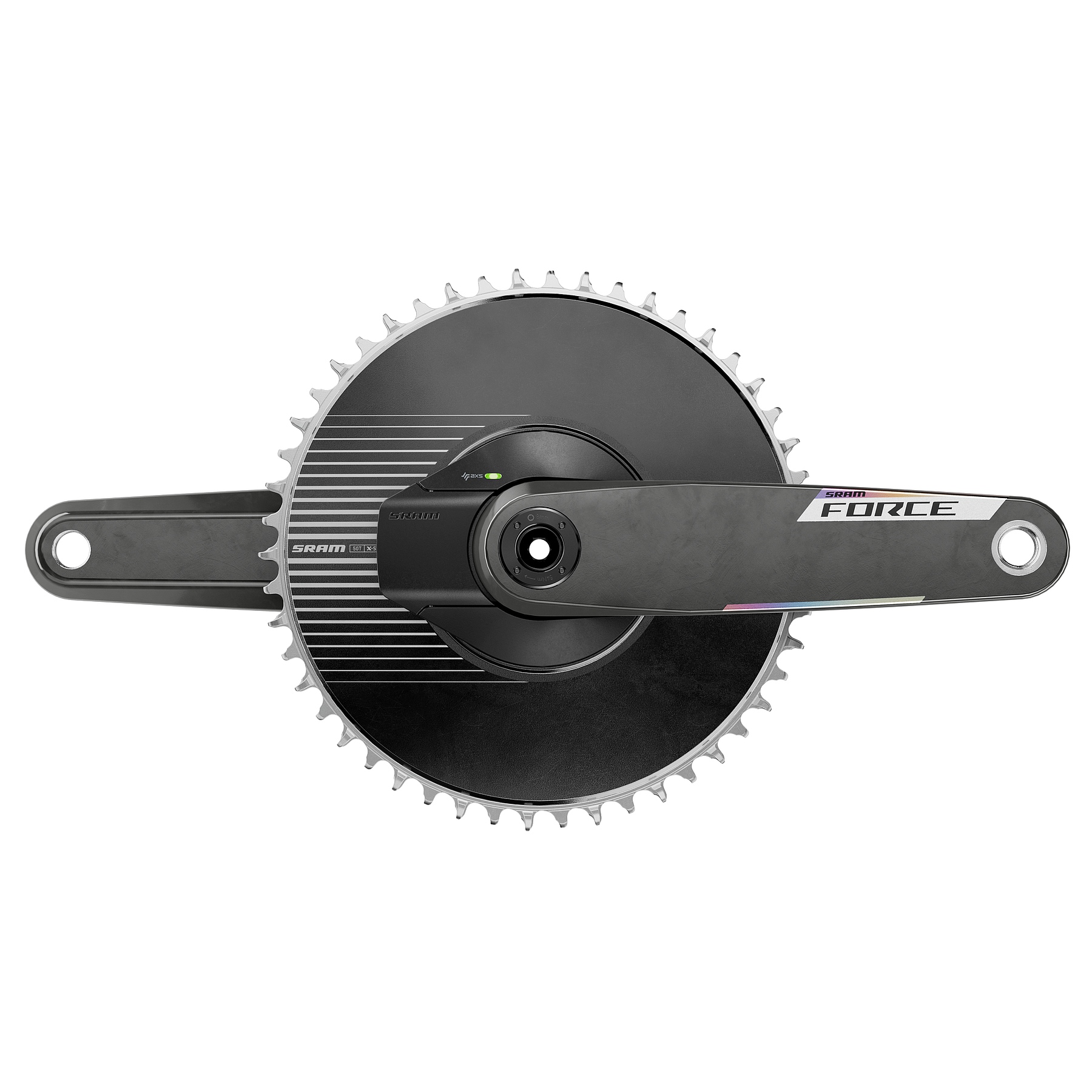 Bild von SRAM FORCE 1 AXS Aero Powermeter Kurbelgarnitur | DUB | 1x12-fach | E1 - 50 Zähne
