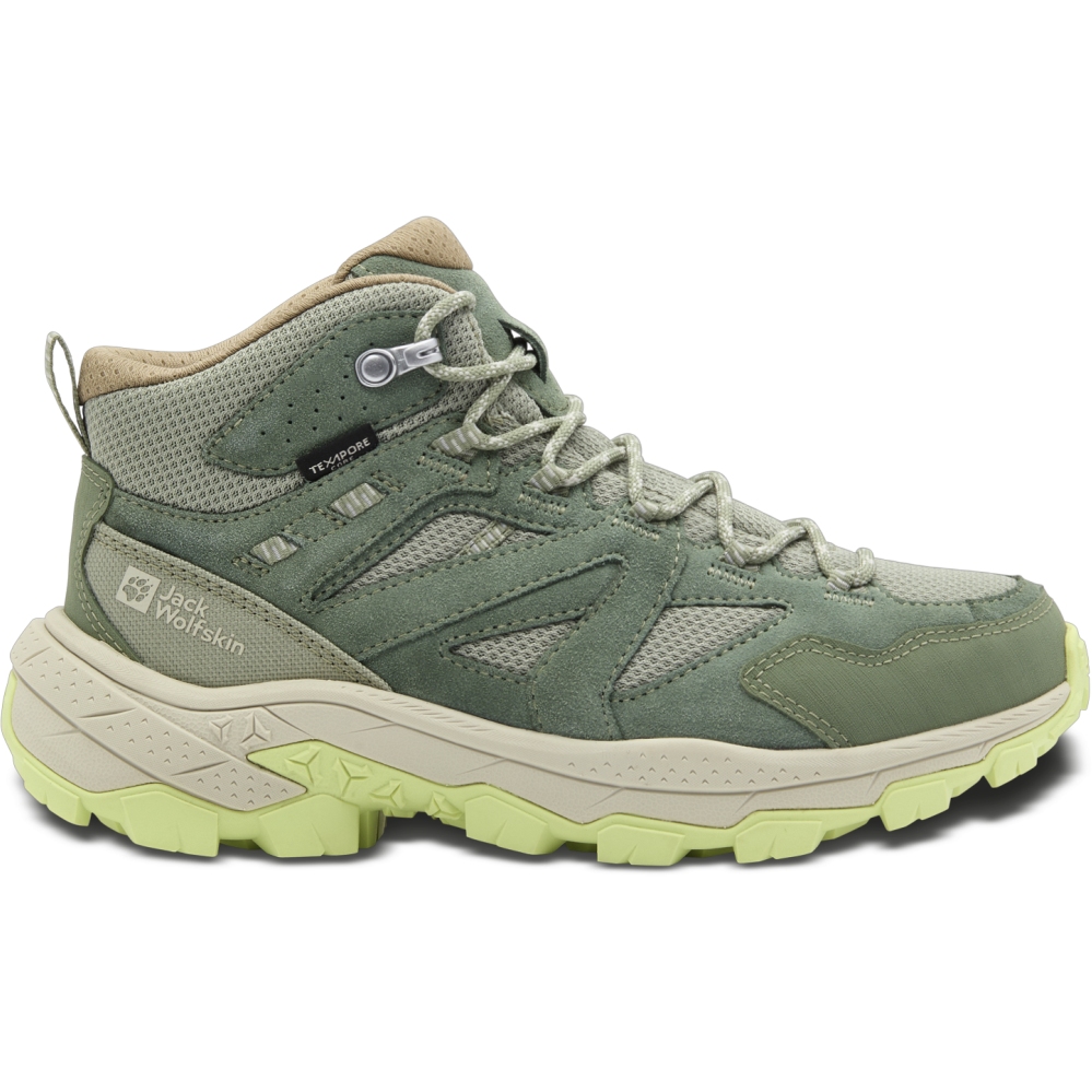 Zdjęcie: Jack Wolfskin Vojo Tour Texapore Mid Women Hiking Shoes - eucalyptus
