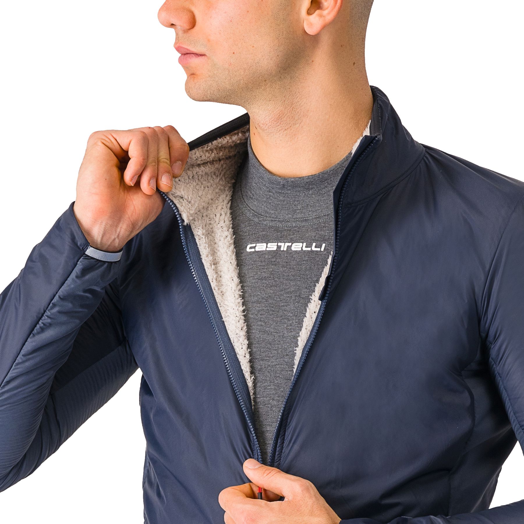 Castelli Fly Direct Jacket Men - twilight blue/silver grey 456