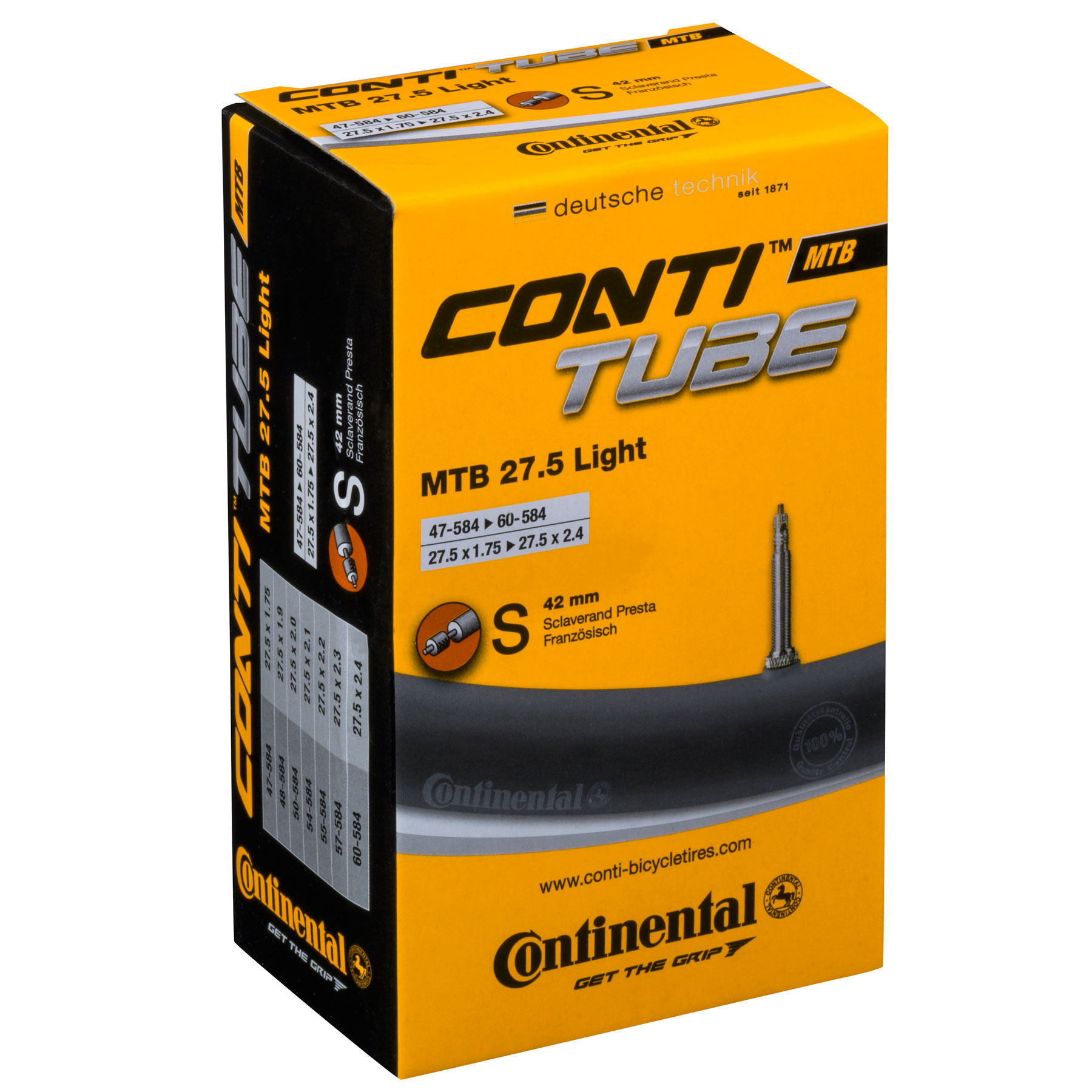 Productfoto van Continental MTB 27.5 Light S42 Tube