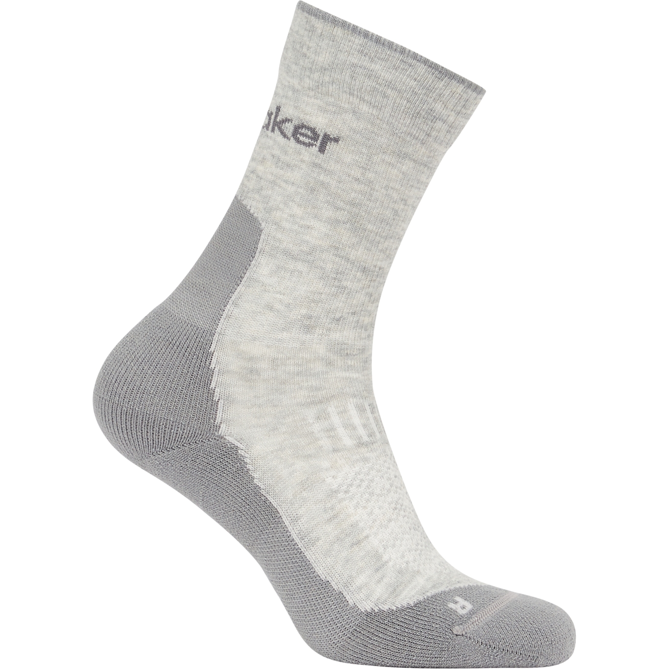 Produktbild von Icebreaker Merino Hike+ Light Socken Crew Herren - Blizzard Hthr/Alloy