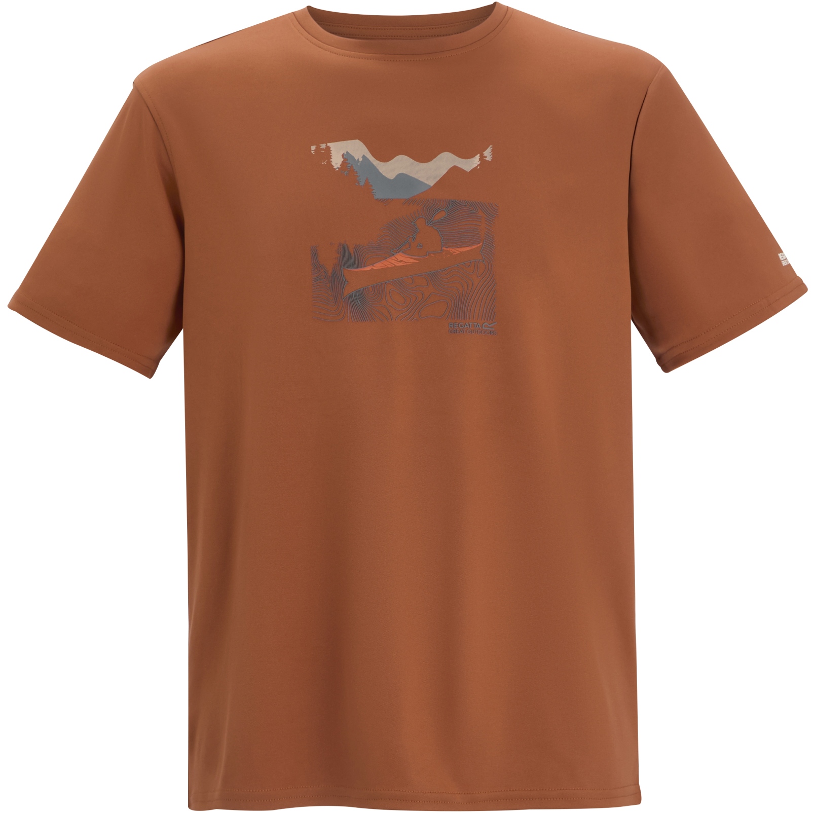 Мужская футболка Regatta Fingal - Brick ZHI orange