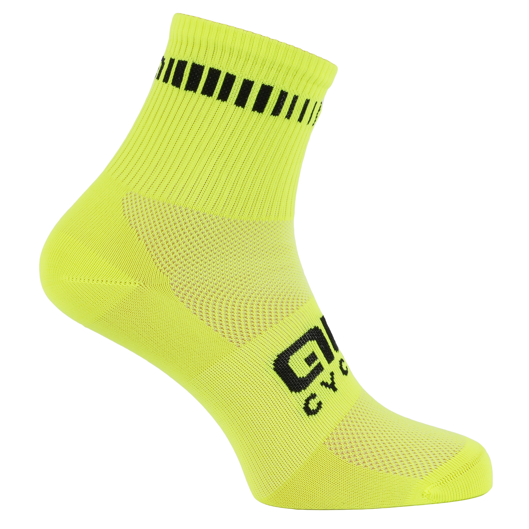 Image of Alé Logo Socks Unisex - fluo yellow/black