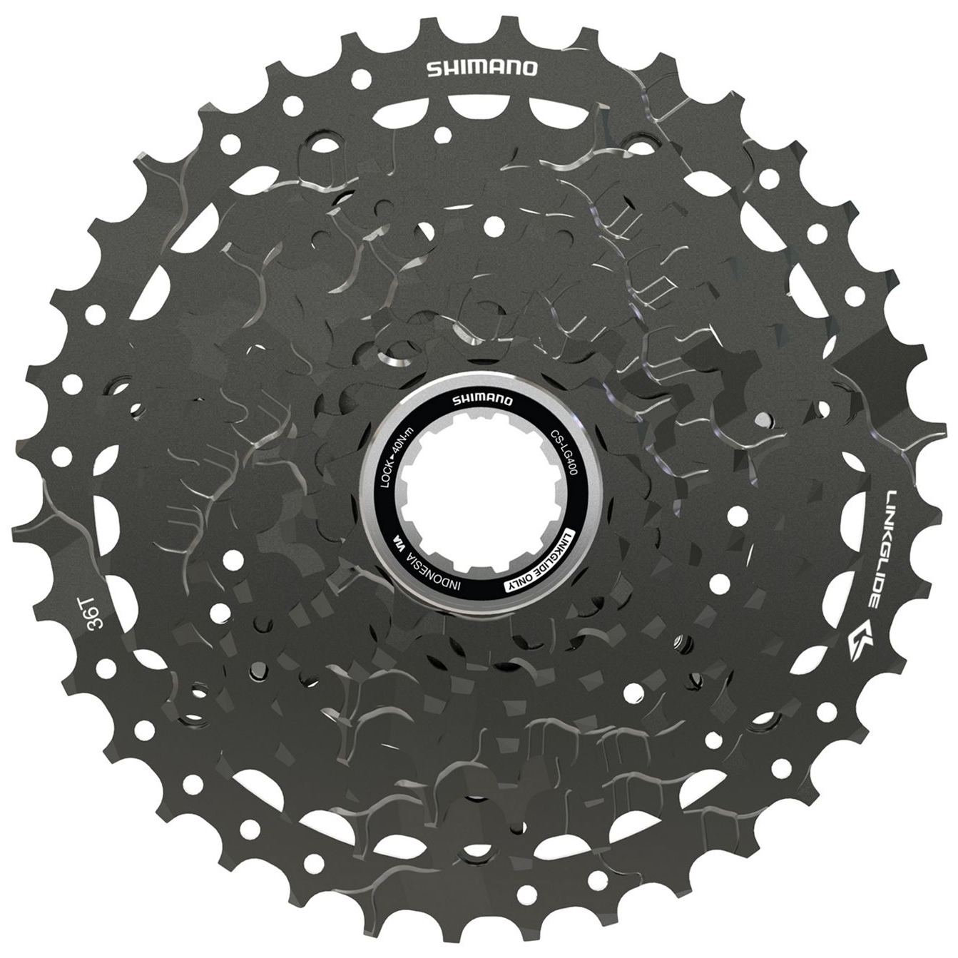 Picture of Shimano CS-LG400 Cassette - LinkGlide | 9-speed - 11-36 Teeth