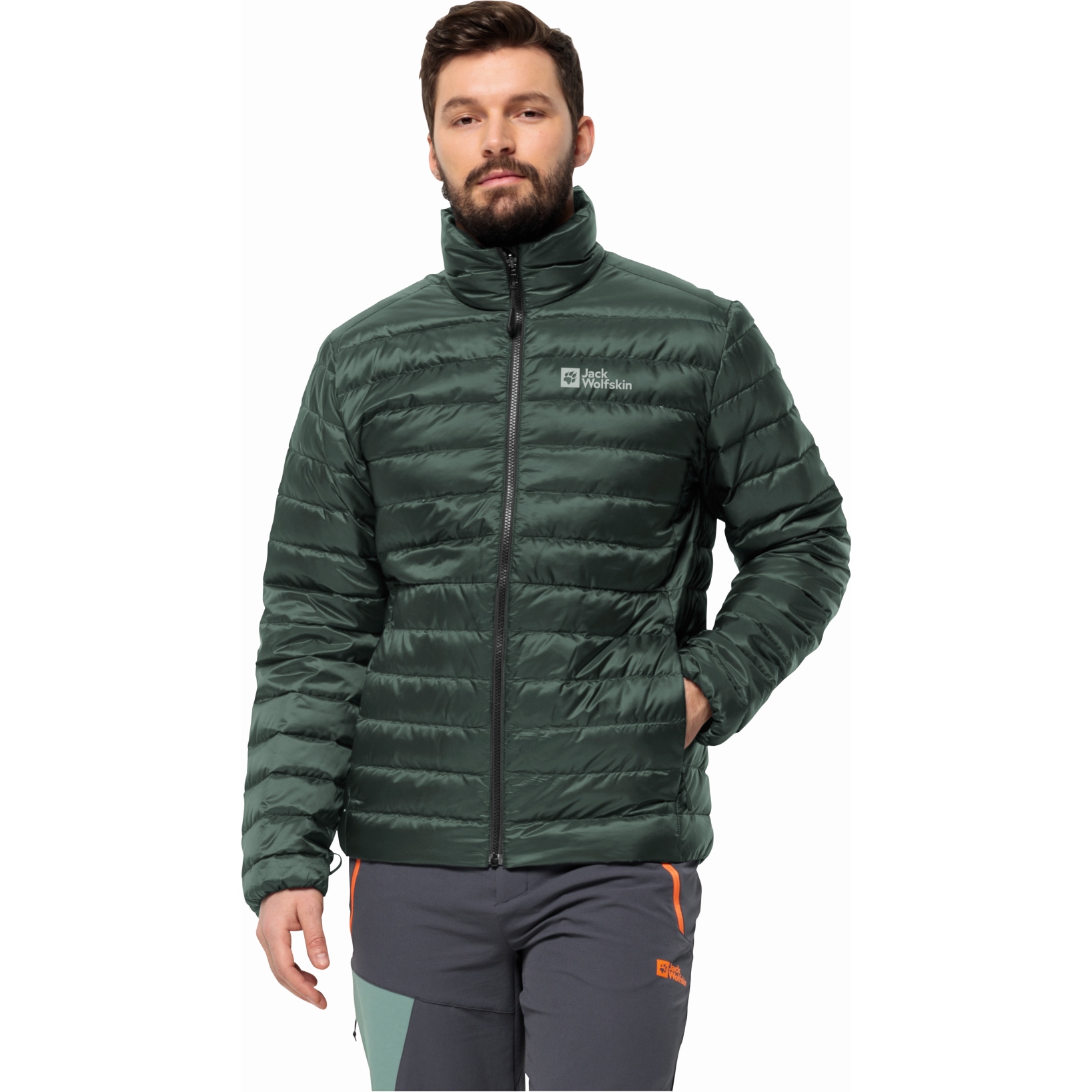 Produktbild von Jack Wolfskin Pilvi Daunenjacke Herren - black olive