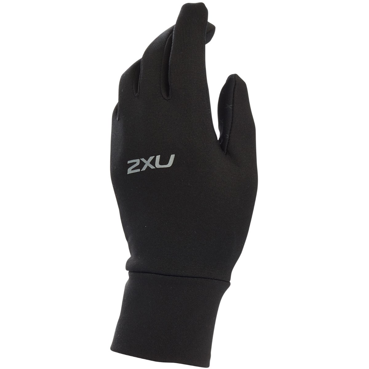 Picture of 2XU Run Full Finger Glove - black/silver