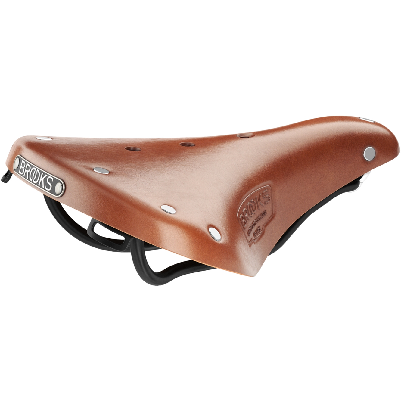 Picture of Brooks B17 Short Bend Leather Saddle - honey