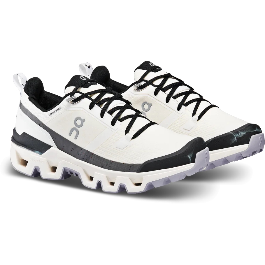 On Cloudwander Waterproof Women Hiking Shoe High Alpine Ivory & Black