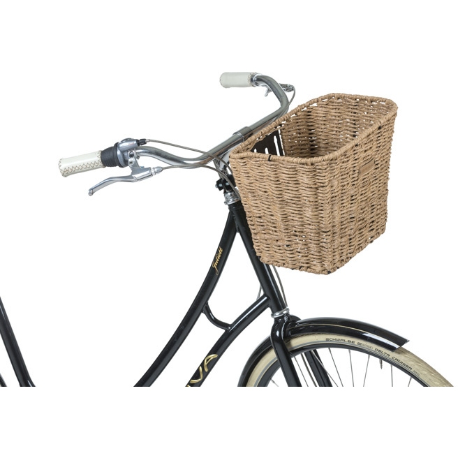 Fahrradkorb für Vorne Basil Bold FM mit Vorbauhalterung 28 x 34 x 26 cm -  Schwarz