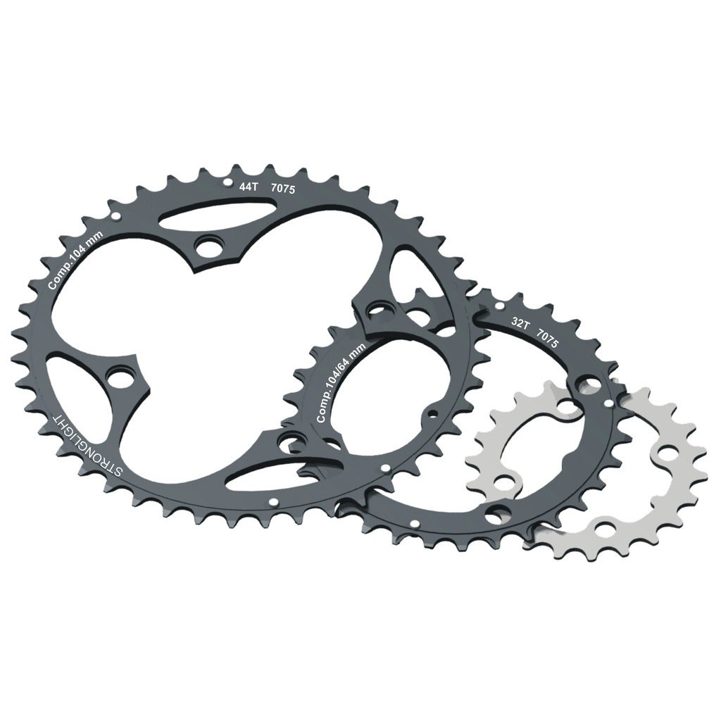 Productfoto van Stronglight MTB Chainring Type XC - 4-Arm - 104 / 64mm - Shimano 9-Speed - black