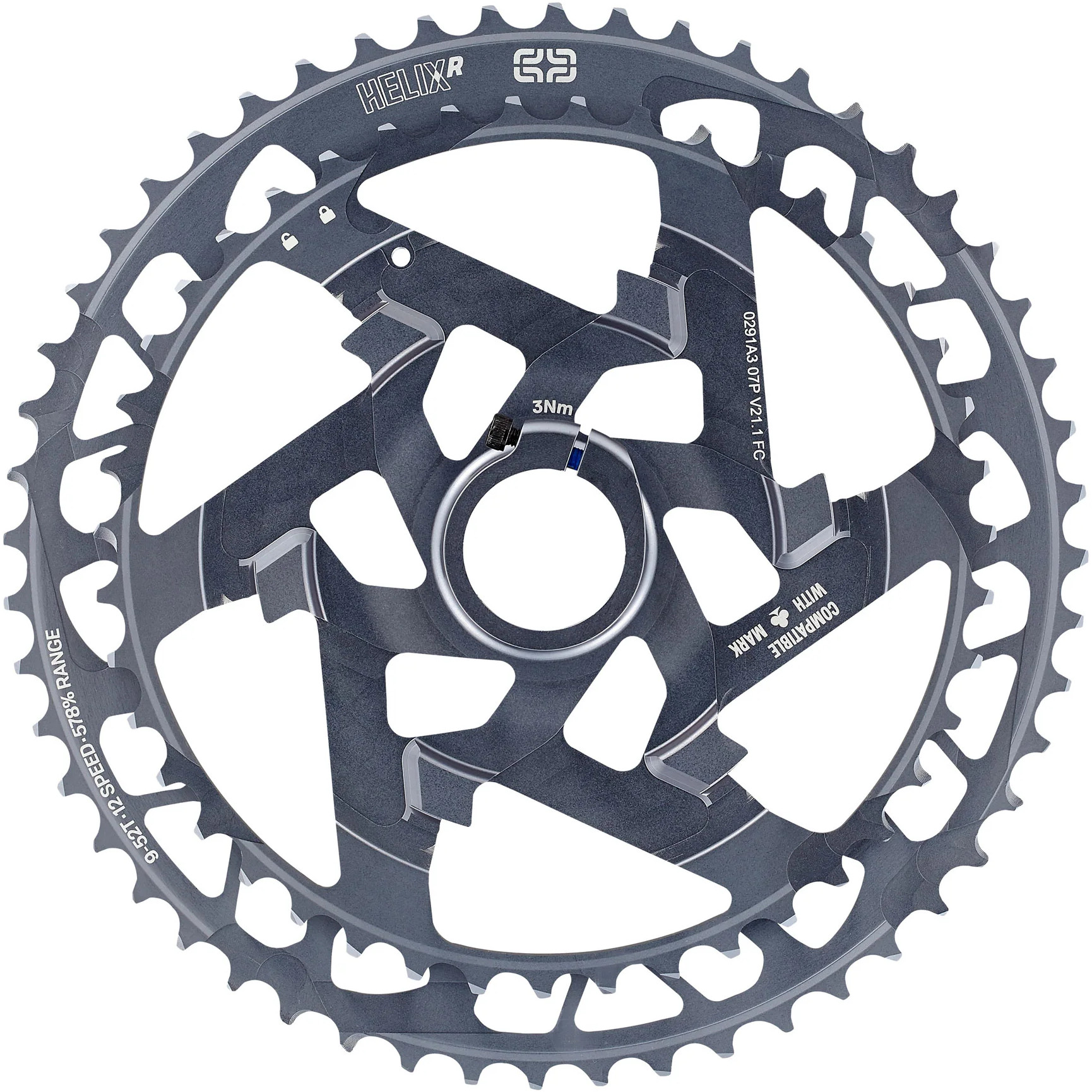 e*thirteen Helix Race Cassette | 12-Speed | 9-52 Teeth | SRAM XD