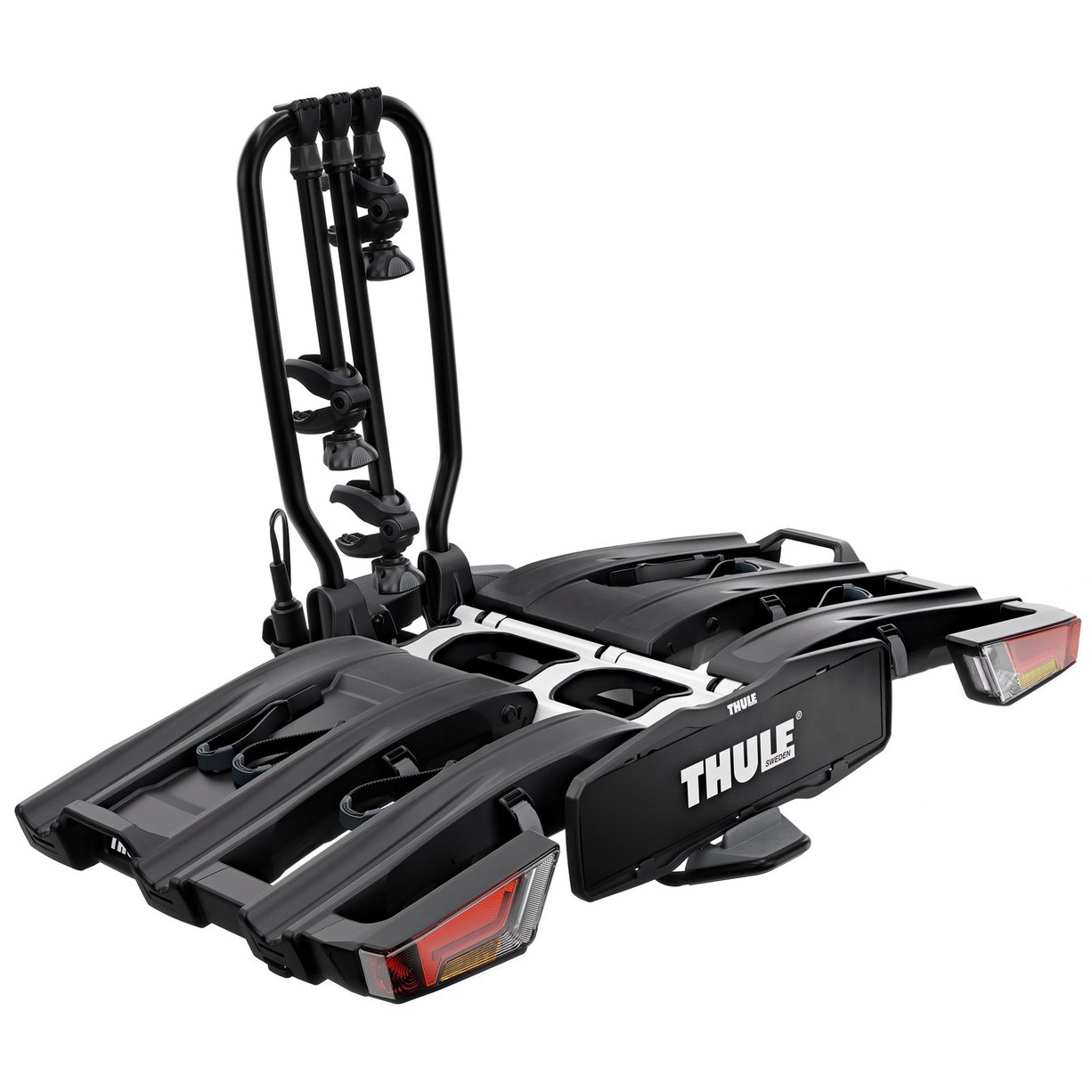 Picture of Thule EasyFold XT 3 Bike Rack for three Bikes without Bag and Rim Protector - black