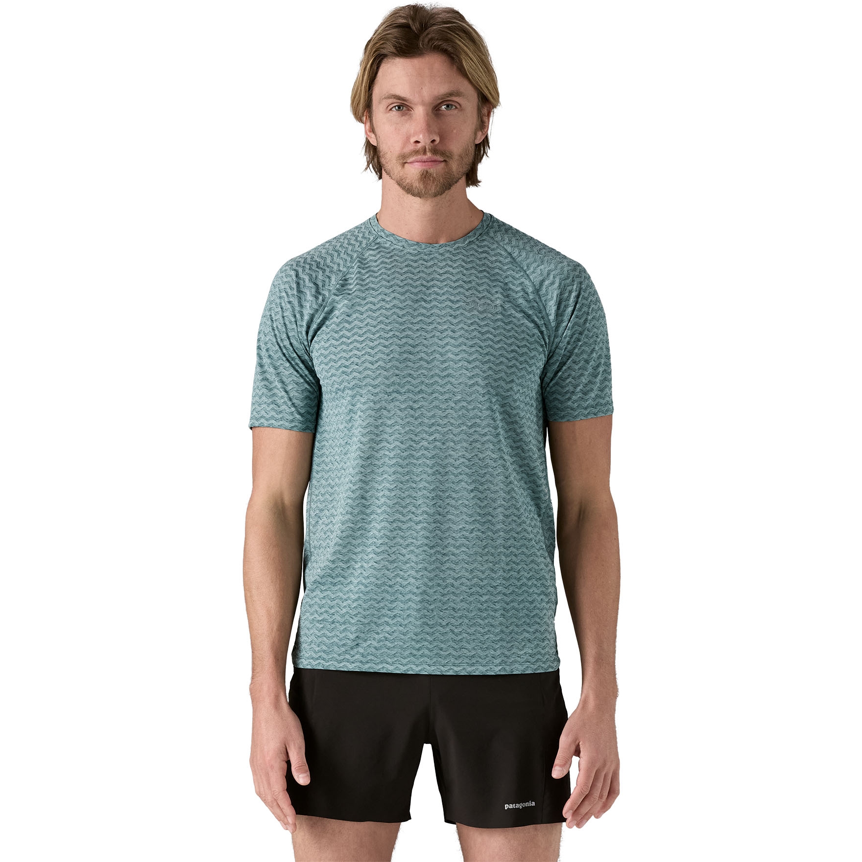 Productfoto van Patagonia Ridge Flow T-Shirt Heren - Wetland Blue