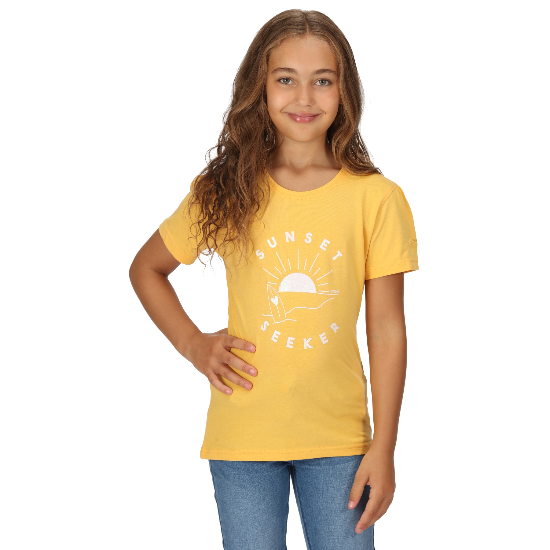 Productfoto van Regatta Bosley VI T-Shirt Kinderen - Amber Yellow GPL