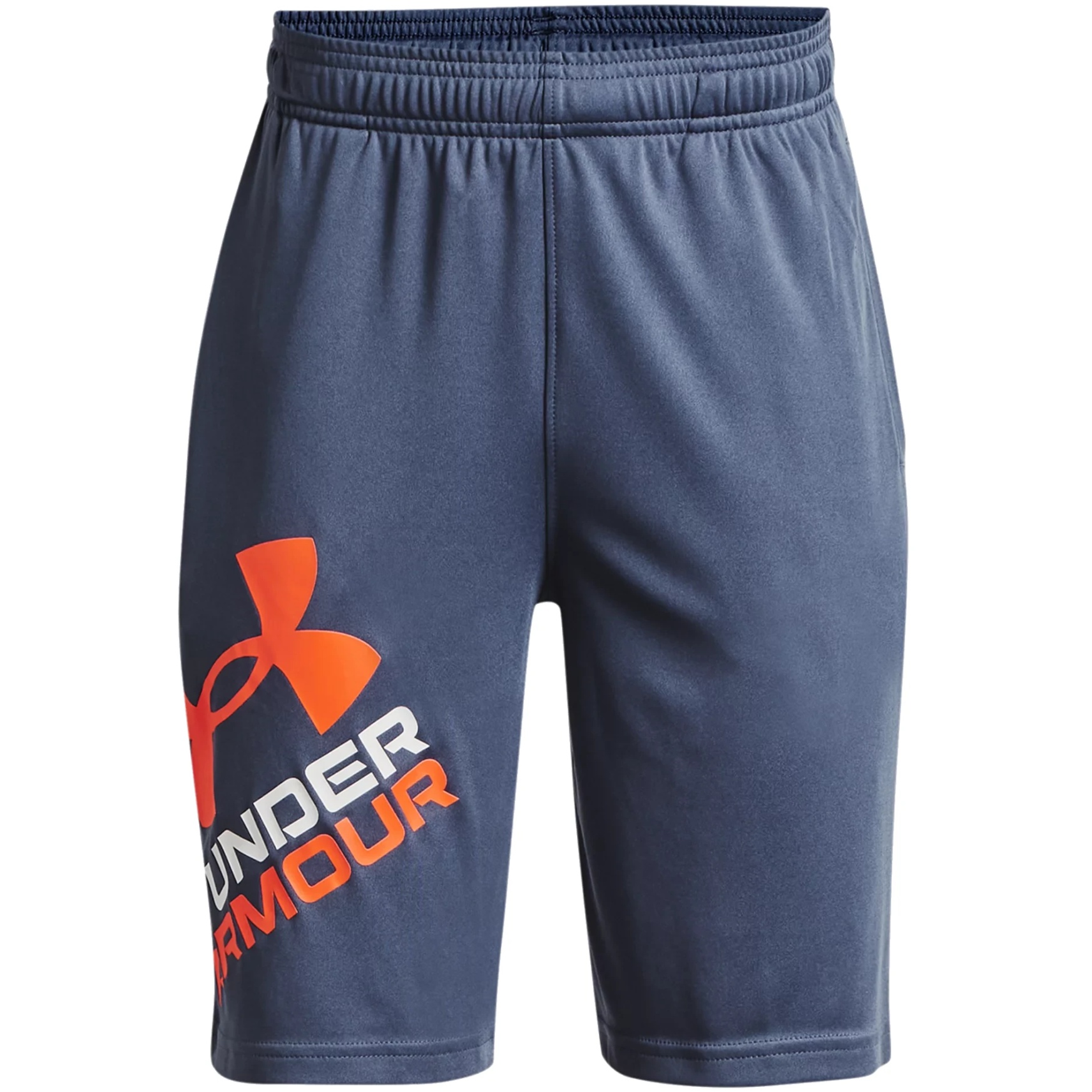 Picture of Under Armour Boys&#039; UA Prototype 2.0 Logo Shorts - Utility Blue/Blaze Orange